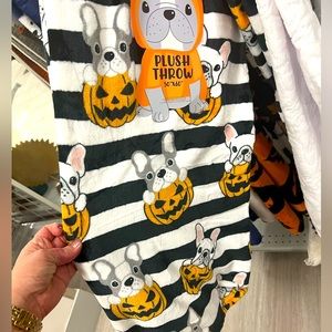 COPY - Halloween French Bulldog Throw Blanket